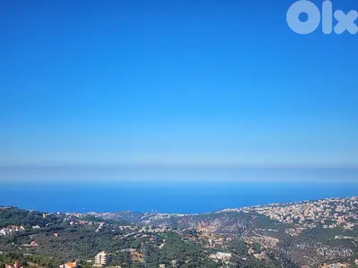 1230 SQM Land in Bikfaya (Zaghrine) + Mountain & Sea View