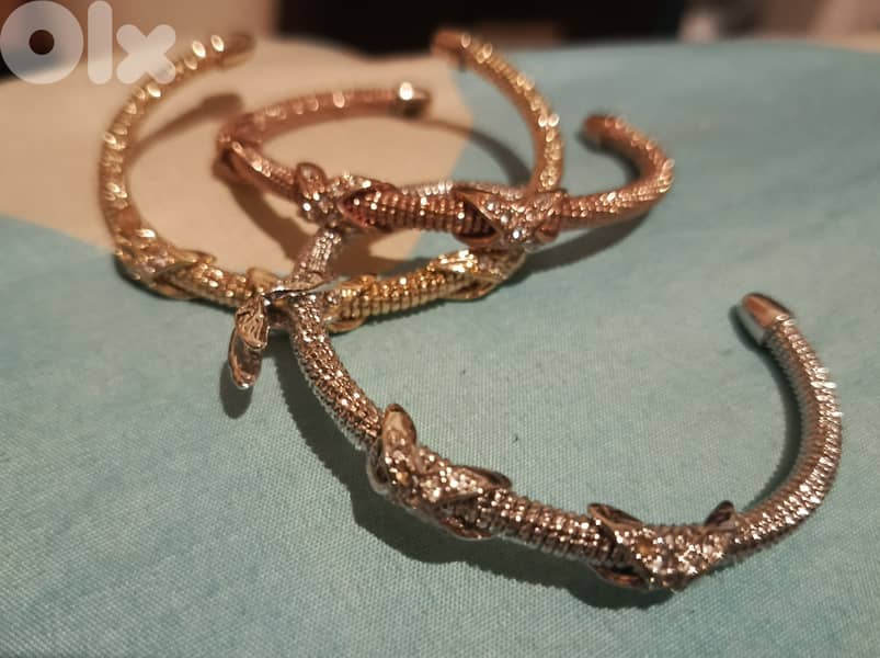 Bracelet gold plated crystal shwarovski 0