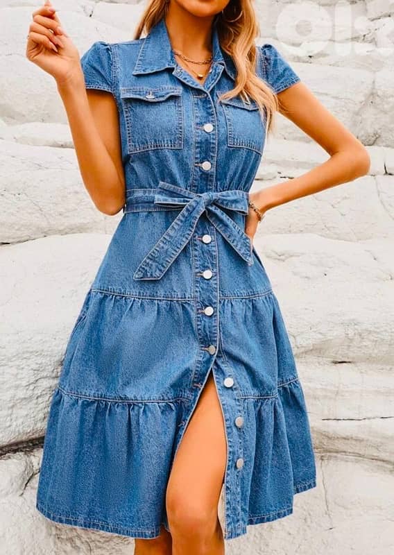 Denim dress 0