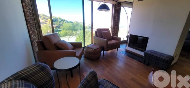L19507 - Fully Furnished Duplex Chalet For Rent In Ouyoun Al Simen