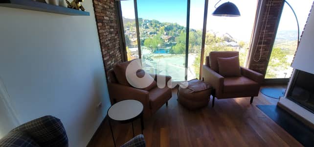 L19507 - Fully Furnished Duplex Chalet For Rent In Ouyoun Al Simen