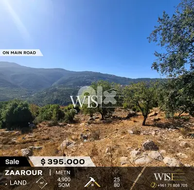 Prime 4,900 SQM Land for SALE in Zaarour - Mchikha!
