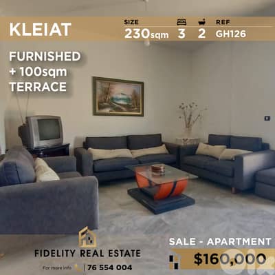 Apartment for sale in Kleiat GH126 شقة مفروشة للبيع في القليعات