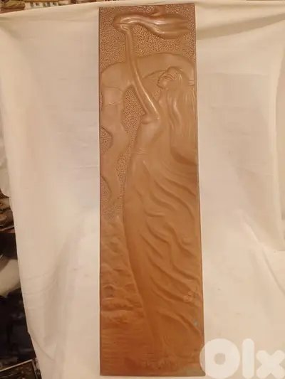 تابلو أنتيك أوروبي نحاس أحمر إرتفاع ٧٣سم