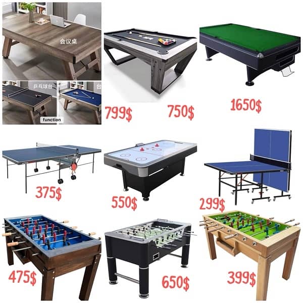 Billiard / Air hockey / Table tennis pingpong Entertainment 0