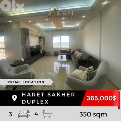 Duplex In Haret Sakher | 350 sqm | Panoramic Sea View