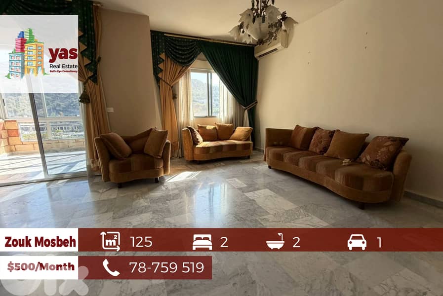 Zouk Mosbeh 125m2 | Rent | Well Maintained | Private Street | EL 0