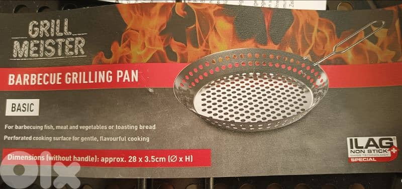 barbecue grilling pan 28cm 0