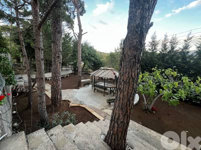 L19535 - Apartment with Garden & Mountain View For Rent in Baabdat