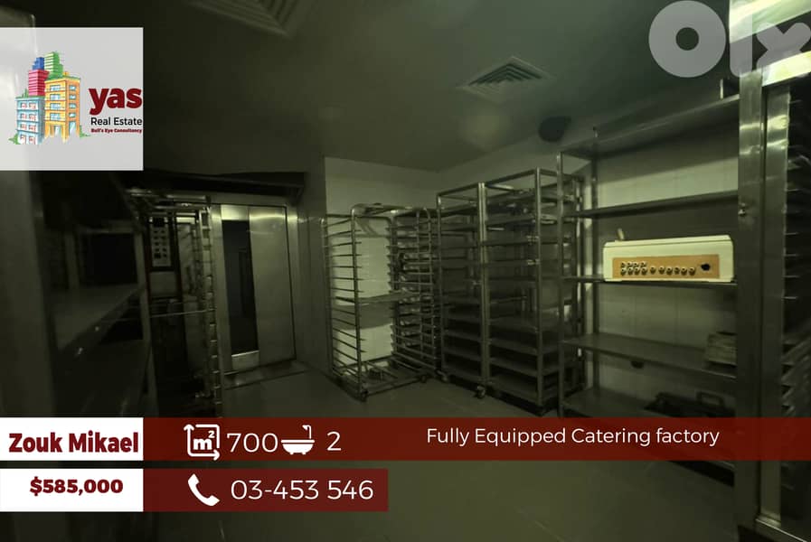 Zouk Mikael 700m2 | Equipped Factory | Perfect Investment | EL 0