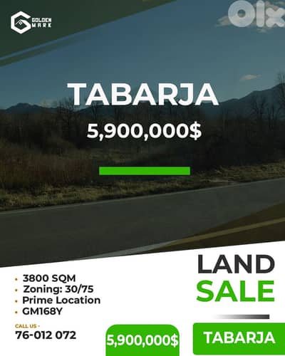 GMK168Y - Land for sale in Tabarja - أرض للبيع في طبرجا