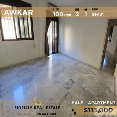 Apartment for sale in Awkar GH131 شقة للبيع في عوكر