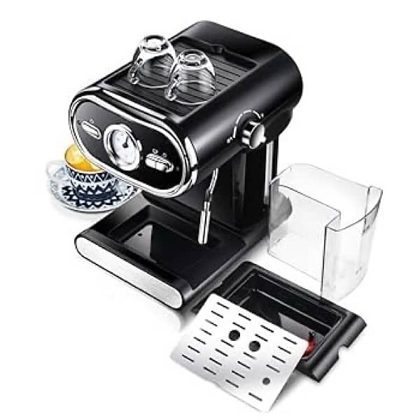 espresso machine silver crest retro 1