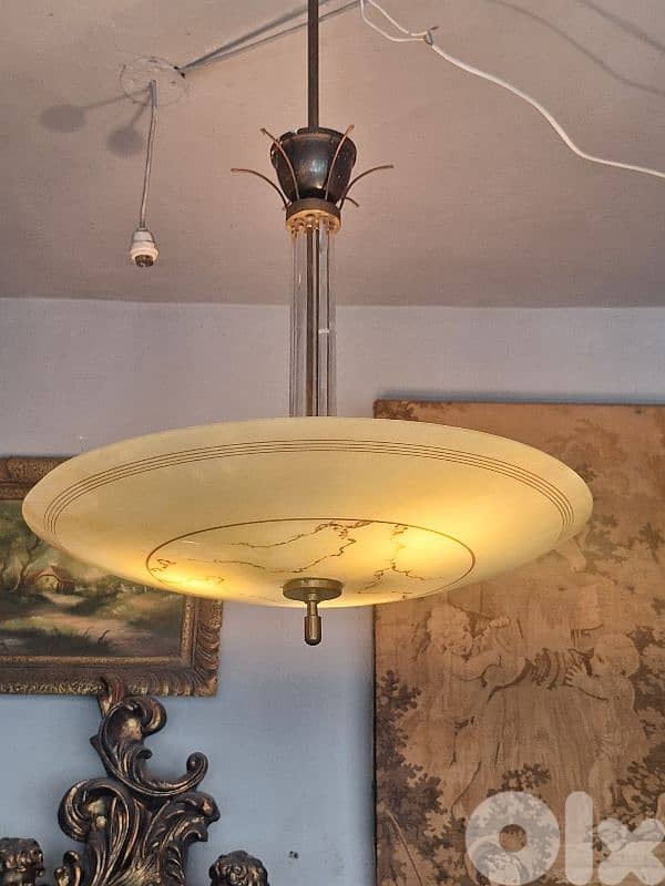 1970 opaline chandelier 2