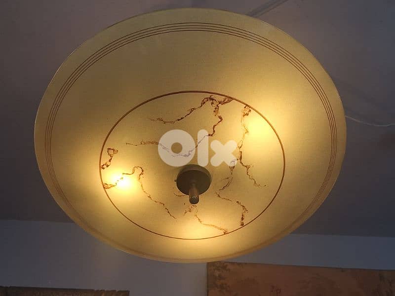 1970 opaline chandelier 3
