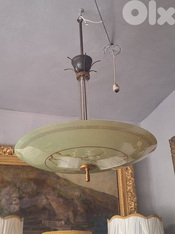 1970 opaline chandelier 5