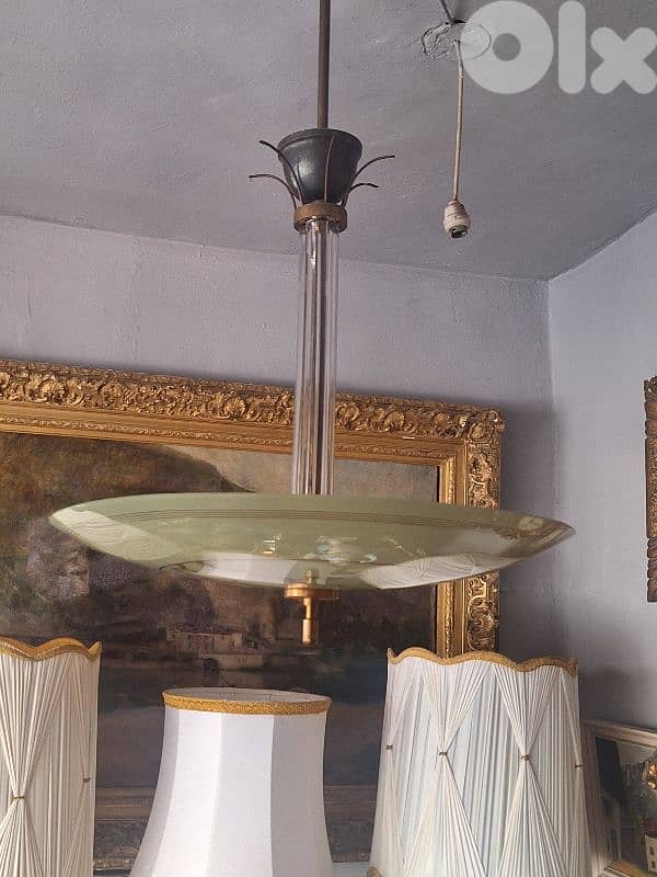 1970 opaline chandelier 6