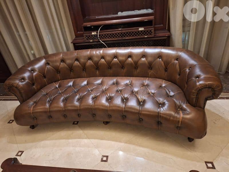 sofa chesterfield by Timothy oulton England genuine leather 1