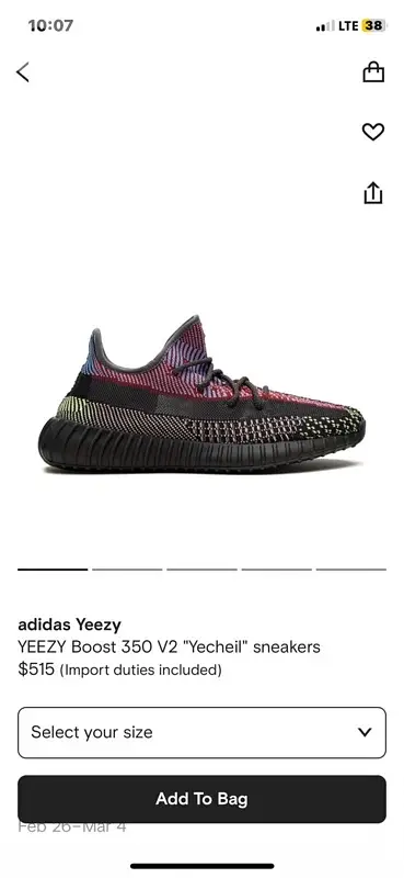 yezy size 43 like new