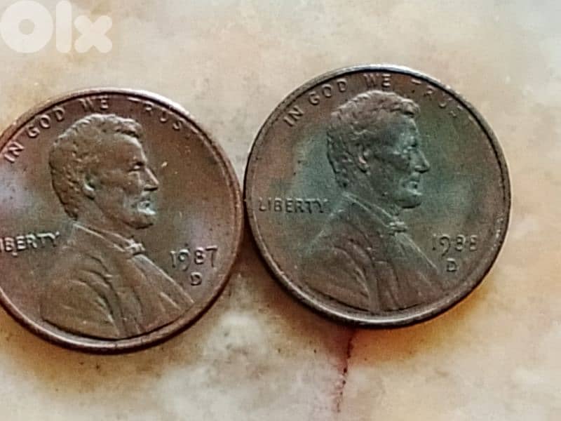 1 cent 2 coins series 0