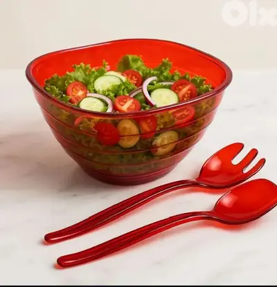 Plexi salad bowl set