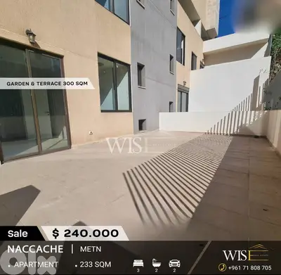 Stunning 233 SQM Apartment for SALE in Naccache!