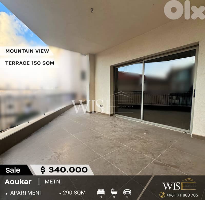 Stunning 290 SQM Apartment for SALE in Aoukar! 0