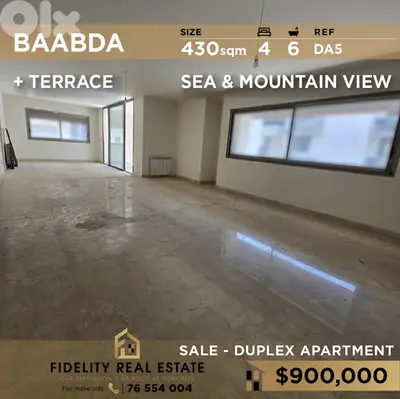 Duplex for sale in Baabda DA5 دوبلكس  للبيع في بعبدا