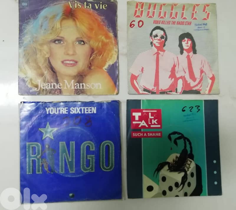45t 7" vinyl collection any for 6$ 5