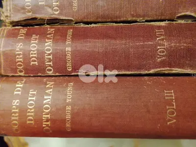 droit ottoman 1906,3 livres references corps de droit ottoman,