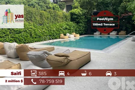 Saifi 385m2 | 150m2 terrace | Pool/Gym | Ultra Prime Location | PA Saifi 385m2 | 150m2 terrace | Pool/Gym | Ultra Prime Location | PA