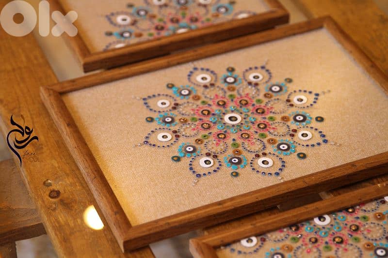 Hand painted Dot Mandala 3
