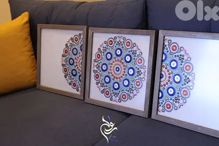 Hand painted Dot Mandala