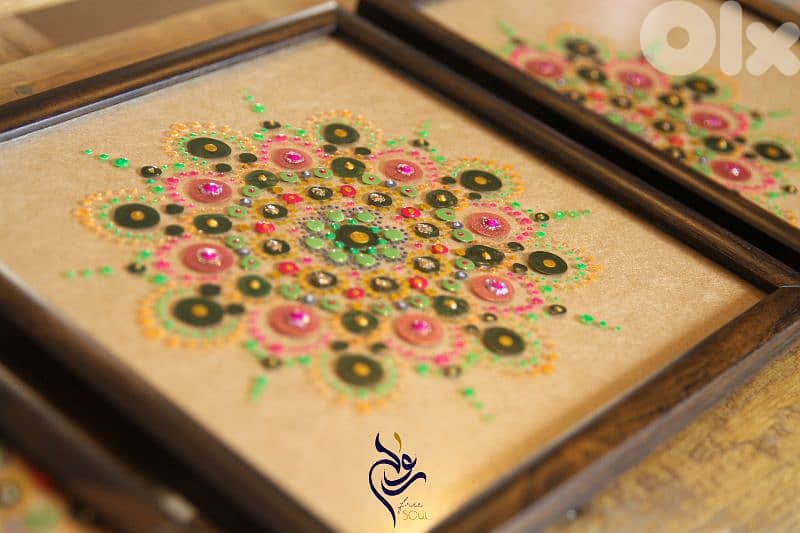 Hand painted Dot Mandala 4