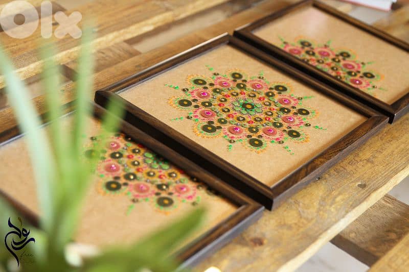 Hand painted Dot Mandala 5