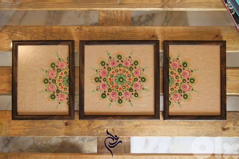 Hand painted Dot Mandala 6
