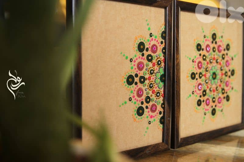 Hand painted Dot Mandala 8