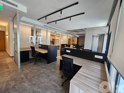 WATERFRONT DBAYEH 260Sq OFFICES FOR RENT FULLY DECORATED, (DBR-187)