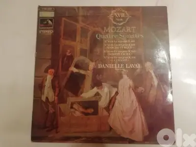Mozart , Danielle Laval ‎– Quatre Sonates vinyl