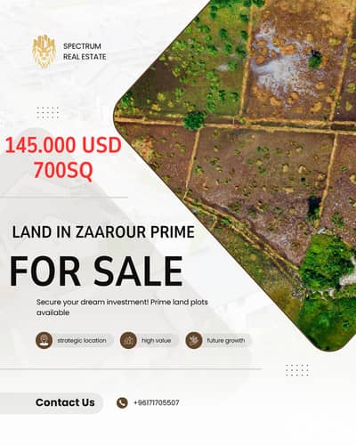 NEXT TO ZAAROUR CLUB SUPER CATCH LAND FOR SALE, ZONE 20/40, (ZA-105)