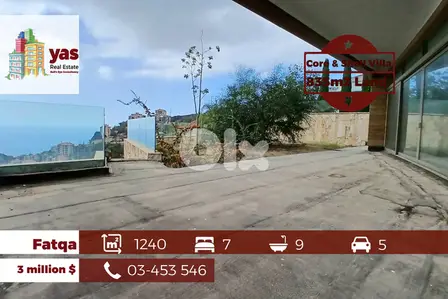 Fatqa 1240m2 | 835m2 Gard | Villa | Core & Shell | Panoramic view | IV