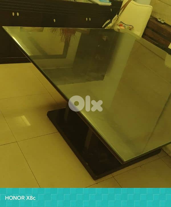 negotiable Dining table with his dining chairs 1