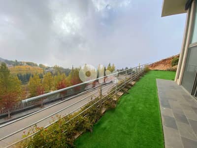 Chalet for sale in Tilal Faqra/  Duplex/ Furnished/ Pool/ Garden