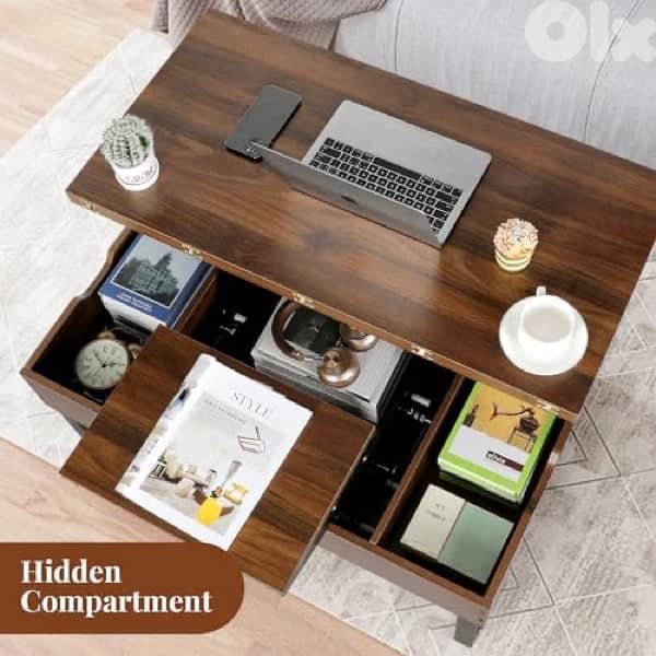 VOWNER Folding Coffee Table, 3-in-1 3
