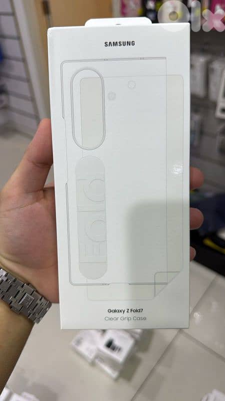Samsung Galaxy Z fold 7 Clear Grip Case 0
