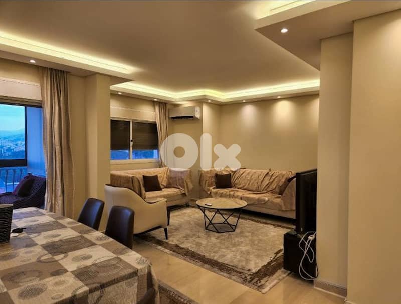150 SQM Furnished Apartment in Mar Roukoz + Sea & Mountain View 0
