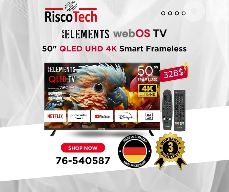 German WebOs Qled TV - UHD - 4K Smart 32” 43” 50” 55” 65” 70” 85”Inch 6