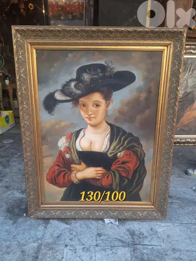 لوحة اوروبية رسم زيتي مميزة جدا painting