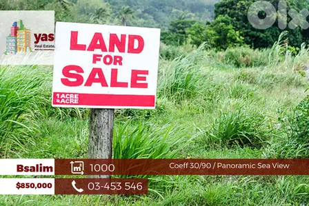 Bsalim 1000m2 | Land | Coeff 30-90 | Perfect Investment | OH
