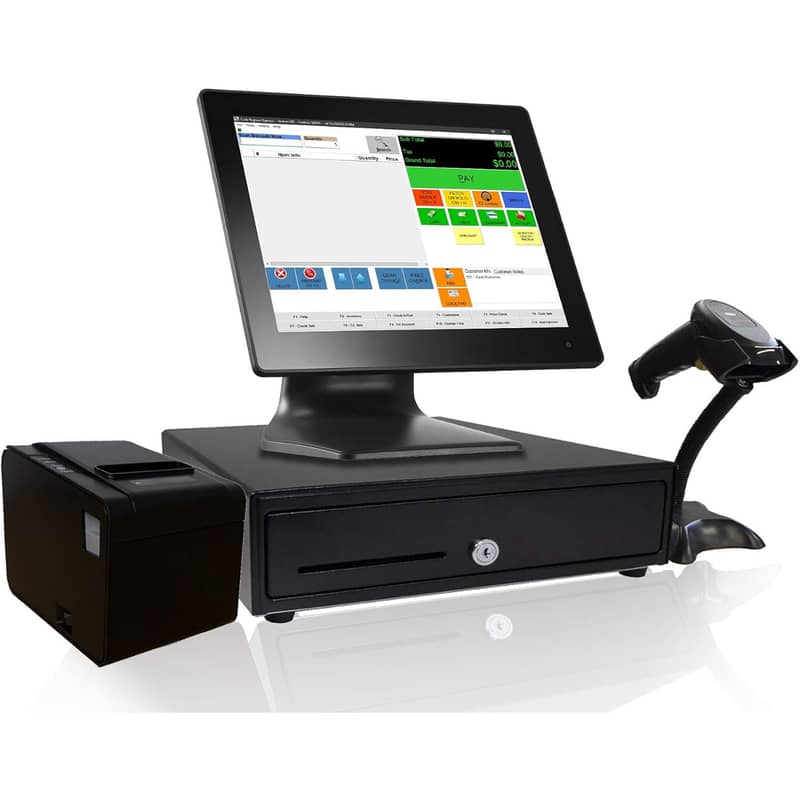 POS All-In-One Touch Screen + Free Software - Core I5 - 8GB Ram /128GB 0